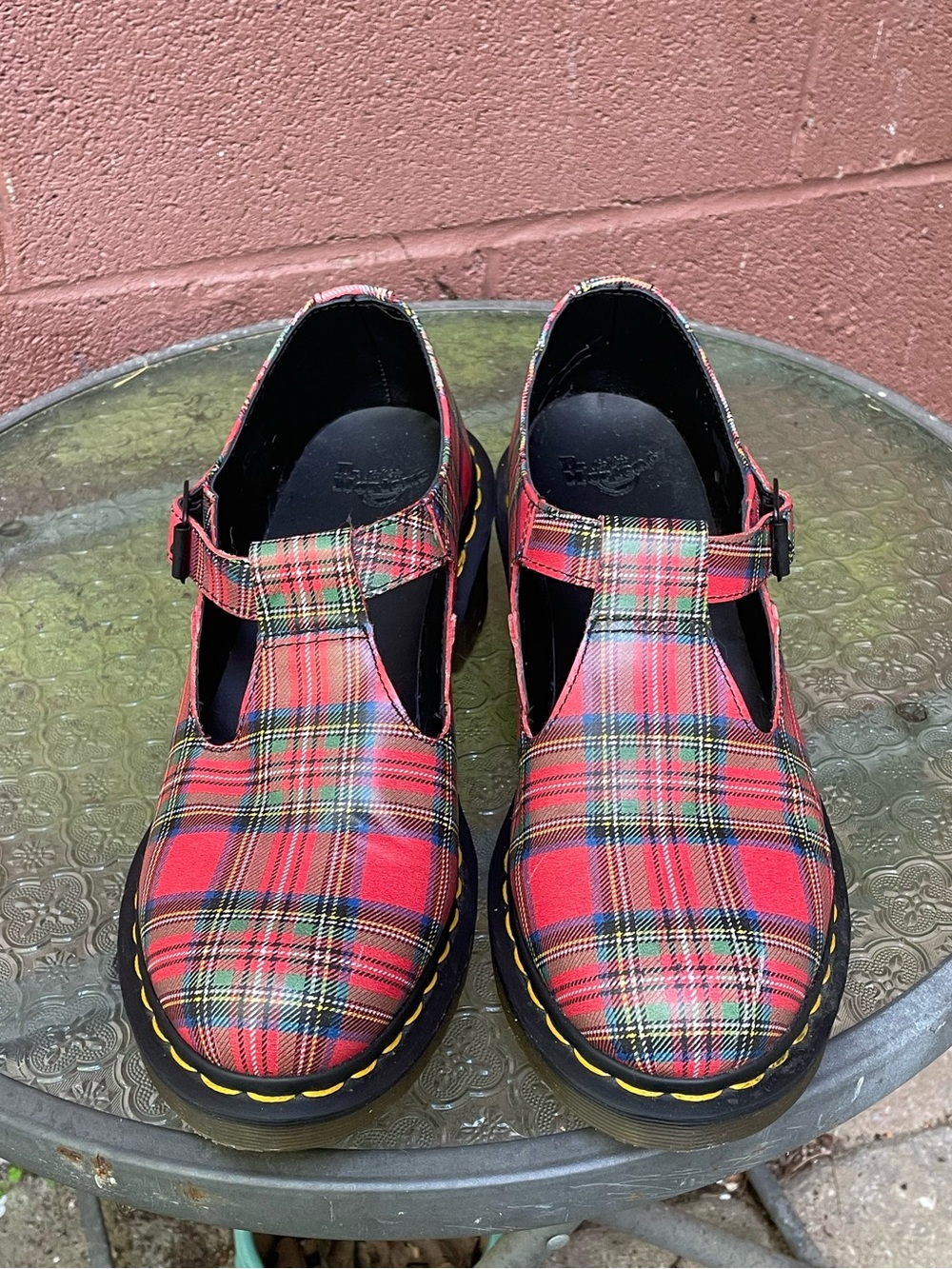 Dr Martens Sofia Plaid Mary Jane Shoes Size 10 - Picture 11 of 15